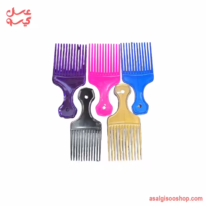 شانه پیک موی فر حجم‌دهنده ریشه  | Hair Pick Comb for Curly Hair | کد 3078