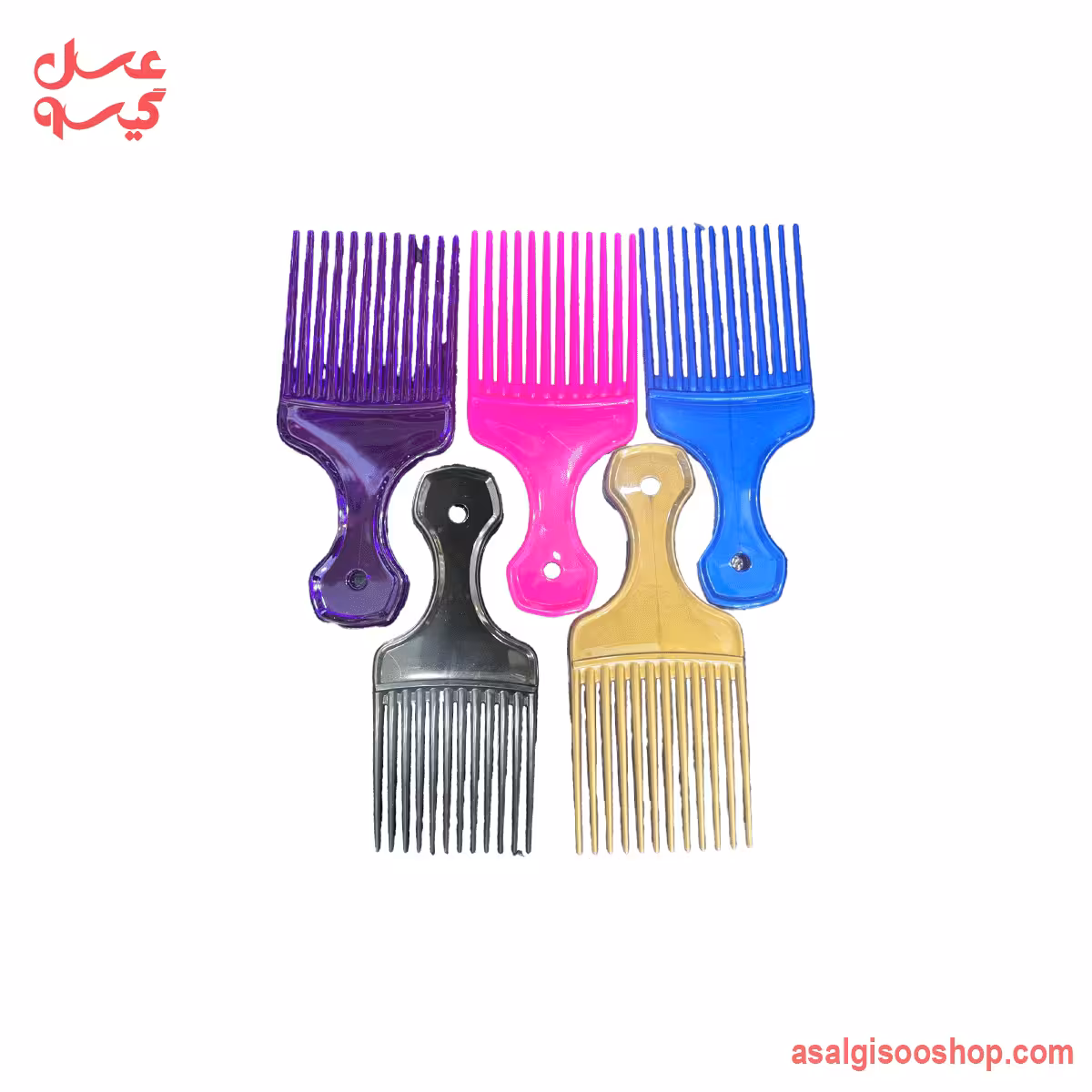 شانه پیک موی فر حجمدهنده ریشه | Hair Pick Comb for Curly Hair | کد 3078