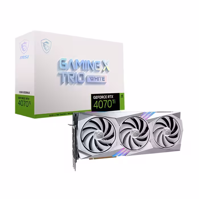 کارت گرافیک ام اس آی GeForce RTX 4070 TI GAMING X TRIO WHITE 12GB