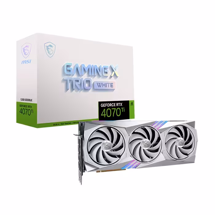 کارت گرافیک ام اس آی GeForce RTX 4070 TI GAMING X TRIO WHITE 12GB