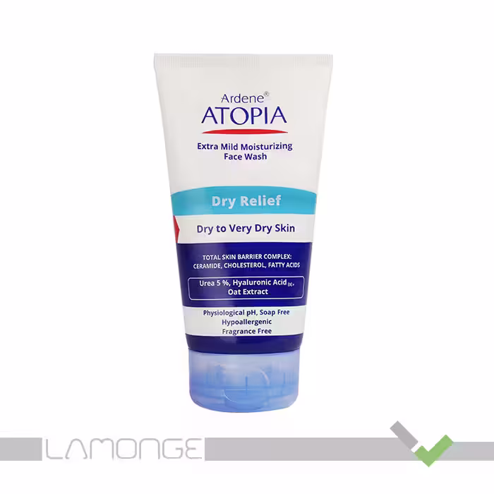لوسیون شوینده و مرطوب کننده صورت اوره 5% Dry Relief آردن اتوپیا