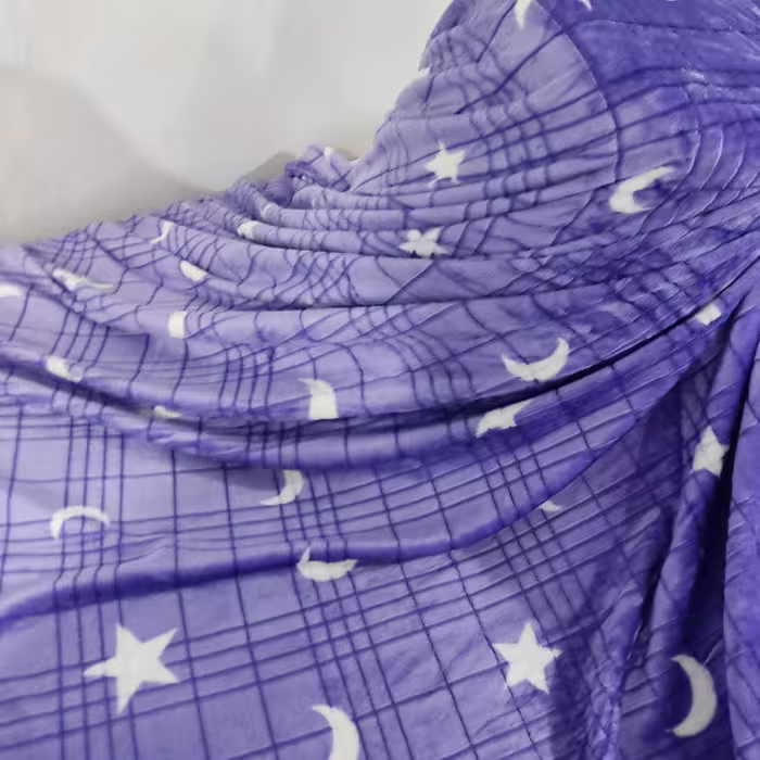 پتو ژله ای مسافرتی دونفره  مدل ماه و ستاره  در طرح و رنگ مختلف