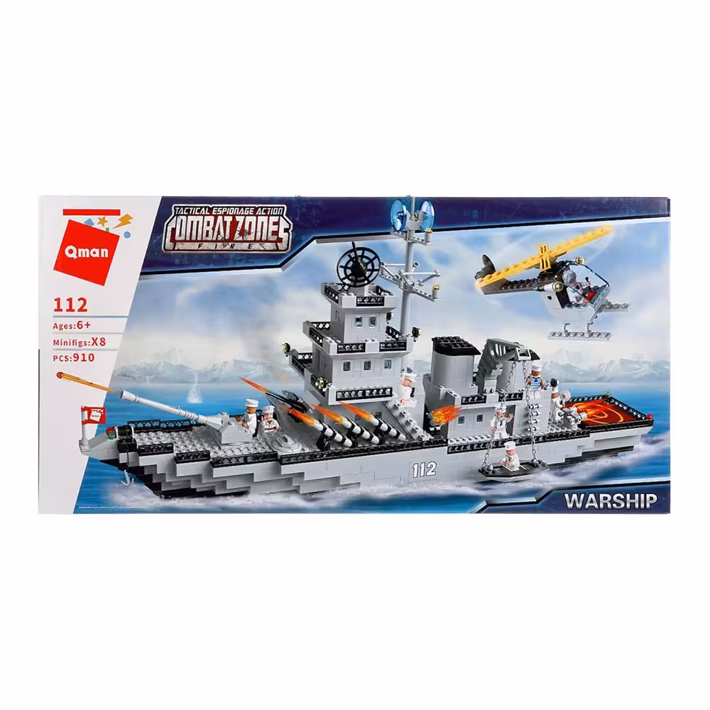 ساختنی کیومن مدل کشتی جنگی کد C112 سری COMBAT ZONES