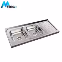 سینک میلان کد 3018 روکار دو لگنه