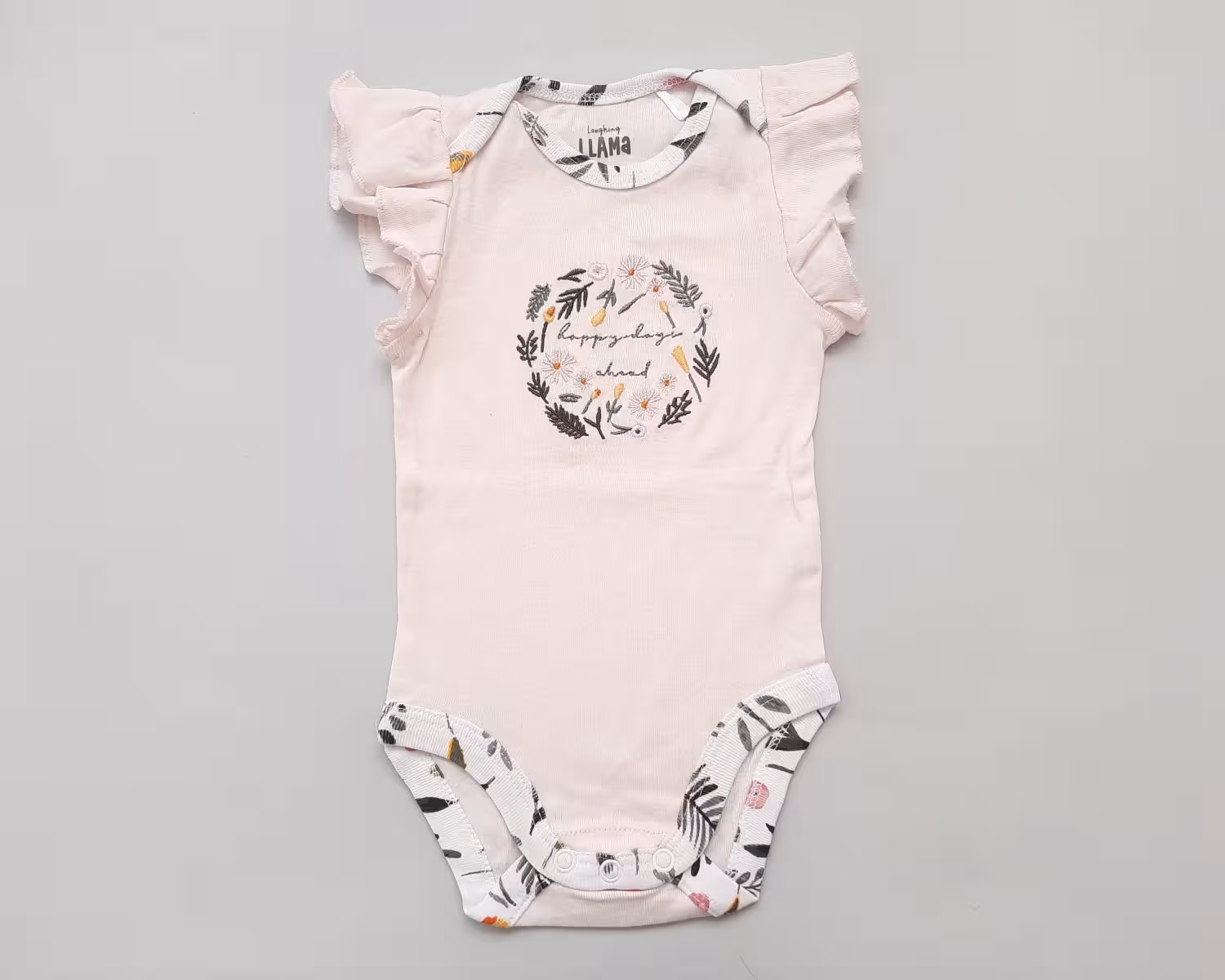 بادی آستین کوتاه گلدوزی گل