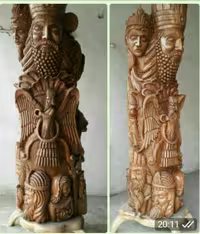 تندیس چوبی روزگار کد 101691