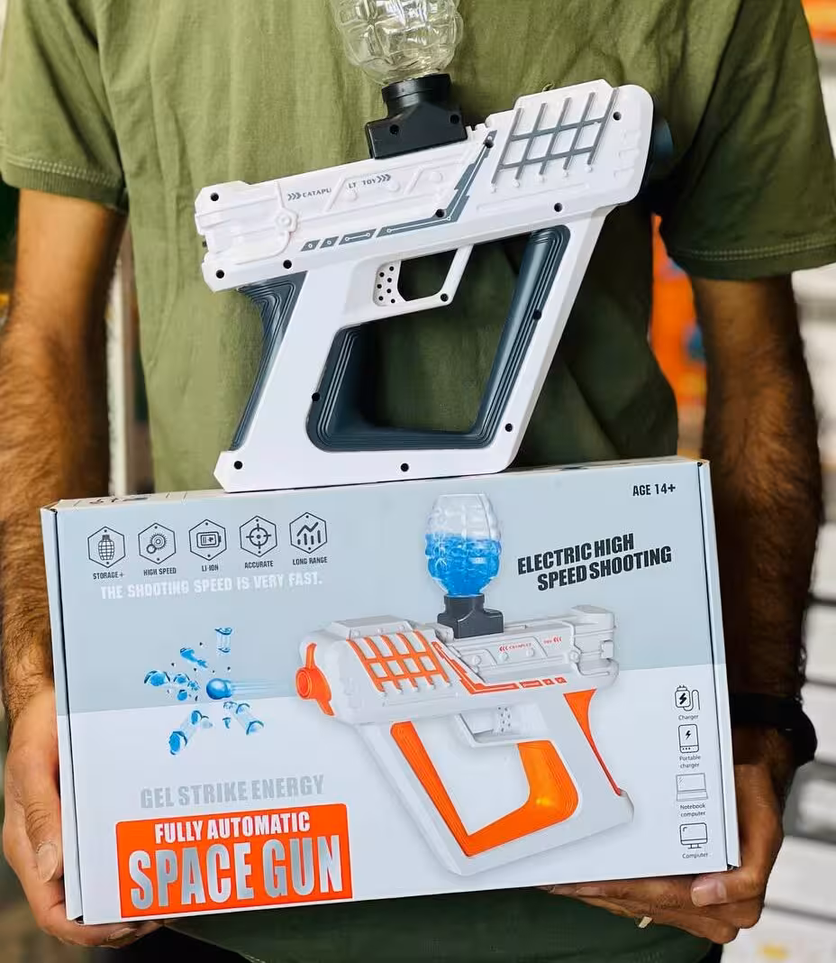 تفنگ تیر ژله ای رگباری شارژی مخزن دار