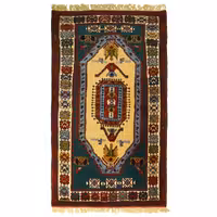 فرش دستباف کرمانج دو و نیم متری طرح حوضی