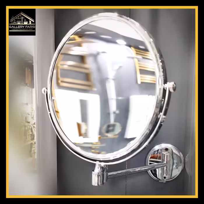 آینه اصلاح گرد کروم (استیل304)
