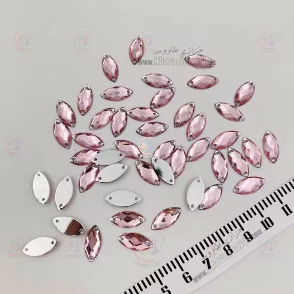 مارکیز چشمی دوختنی 7 در 15  ( صورتی ) بسته 50 عددی