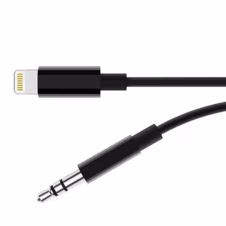 کابل انتقال صدا لایتنینگ به جک 3.5 میلی متری اپل مدل Basic به طول 1 متر