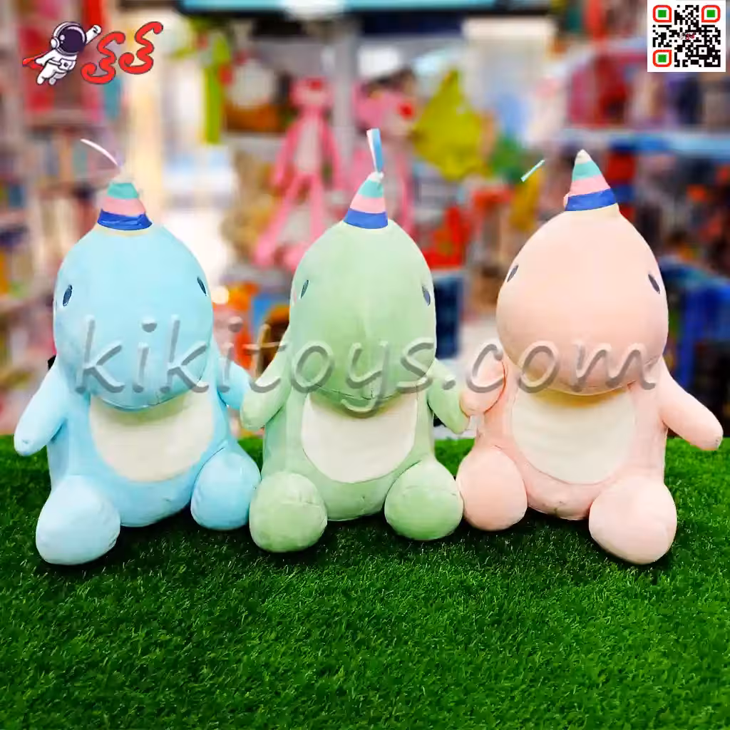 عروسک پولیشی دایناسور نشسته اسباب بازی Dinosaur polish doll