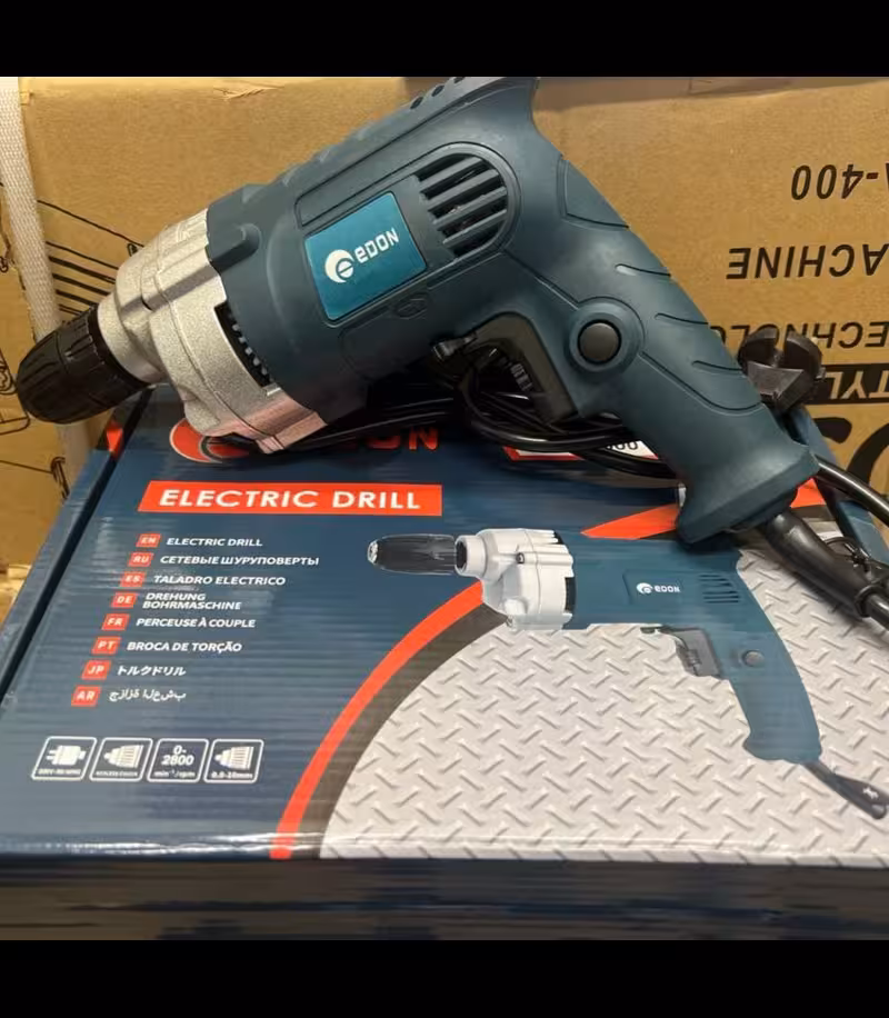 دریل 10 نیم تنه فلزی سه نظام اتومات ادون edon مدل 10mm