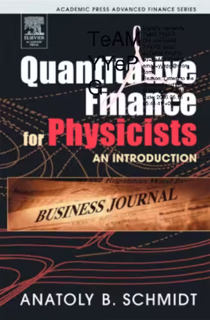 خرید و دانلود نسخه کامل کتاب Quantitative Finance for Physicists - An Introduction