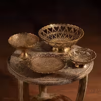 ست پذیرایی برنجی آنتیک کد 363