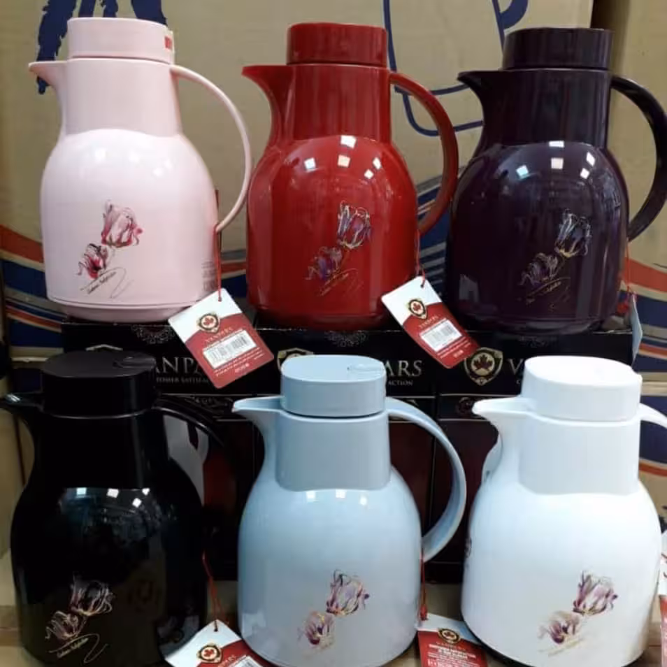 فلاسک نیم لیتری شیشه قرمز