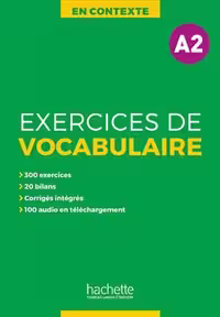 دانلود کتاب En Contexte - Exercices de vocabulaire A2   MP3   corrigés
