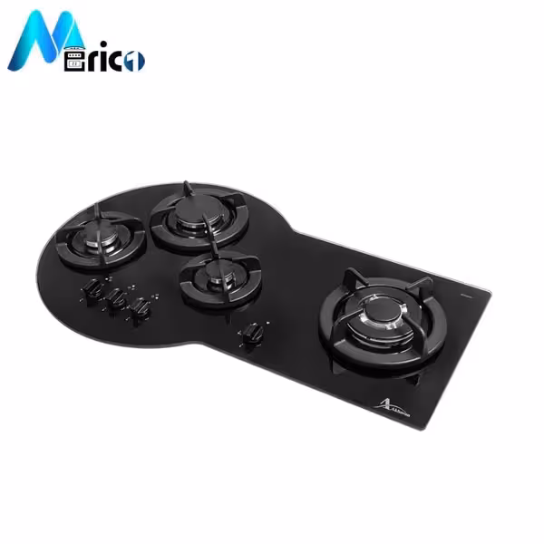 گاز رومیزی اخوان کد G111 چهار شعله شیشه مشکی