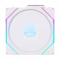 خرید فن کیس Lian Li Uni Fan TL Wireless 120 LCD Triple White با بهترین قیمت