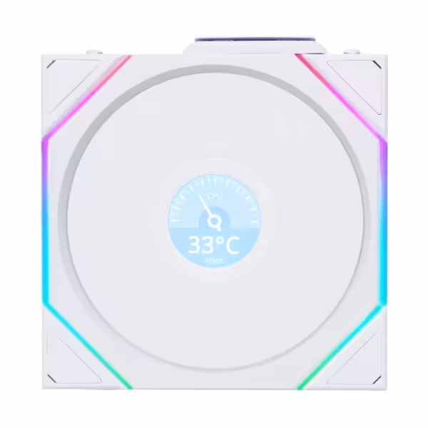 خرید فن کیس Lian Li Uni Fan TL Wireless 120 LCD Triple White با بهترین قیمت