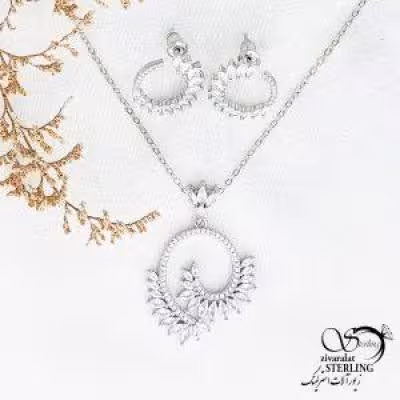 نیمست جواهری گرد طرح خوشه با کد 12422