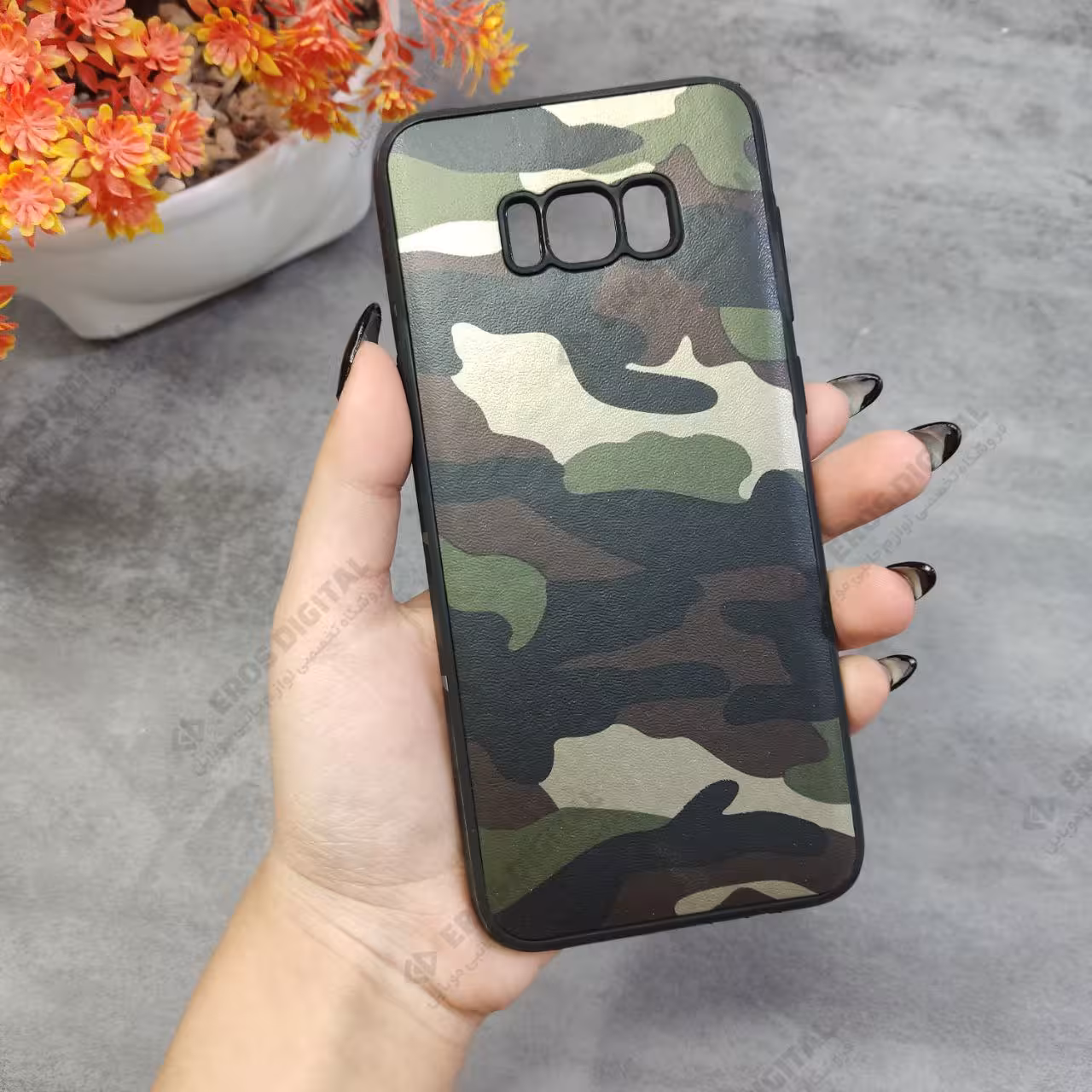 قاب گوشی Samsung Galaxy S8 Plus پشت چرم چریکی