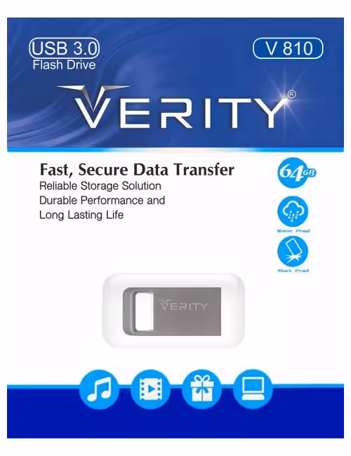 فلش مموری فلزی وریتی مدل V810 USB3 ظرفیت 64 گیگابایت