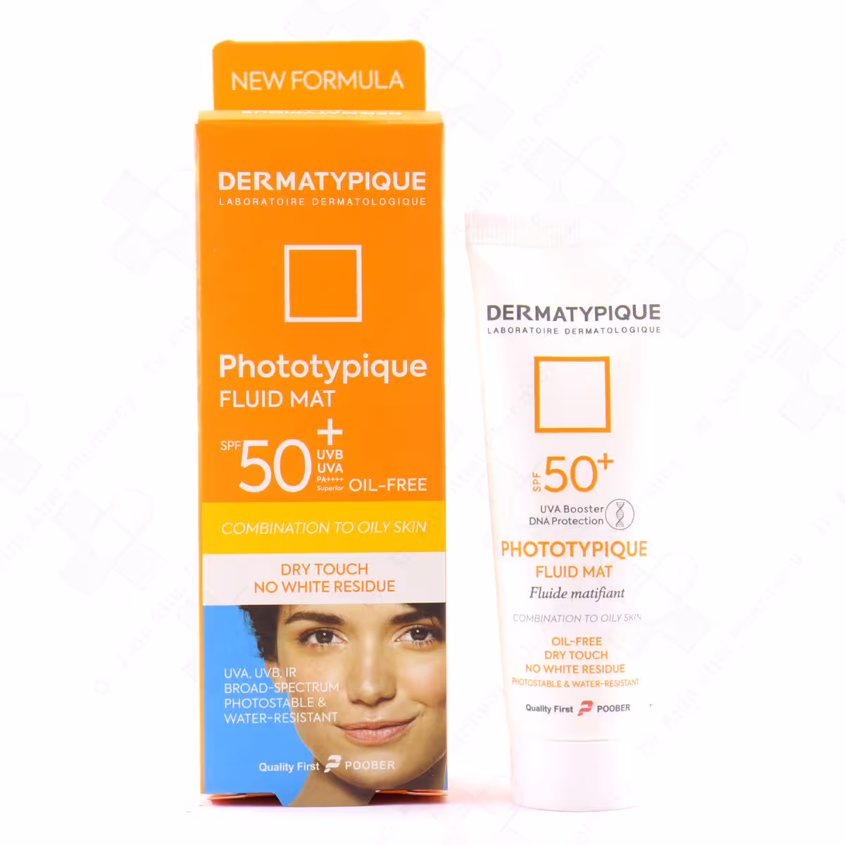 فلوئید ضد آفتاب فاقد چربی بی رنگ SPF50  فتوتیپیک درماتیپیک 50 میلی لیتر