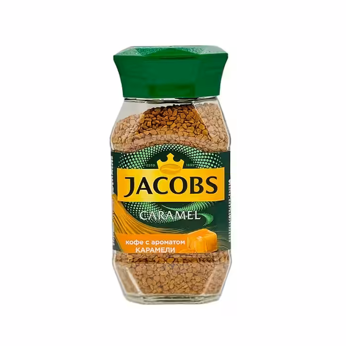 قهوه فوری جاکوبز با طعم کارامل وزن 95 گرم