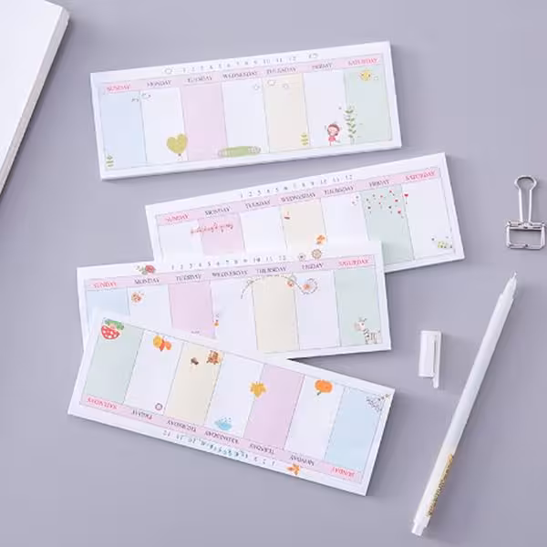 یادداشت برچسبی روزانه رنگارنگ Daily Colorful Memo Sticky