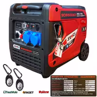 موتور برق گاز سوز سنسی 6 کیلووات مدل SC6500iD LPG ریموت استارت
