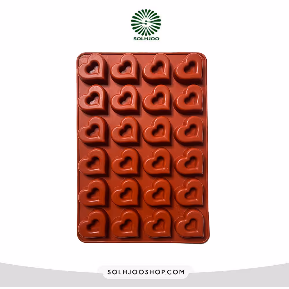 قالب سیلیکونی ساوارین 24 خانه قلب