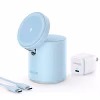 شارژر بی‌سیم 7.5 وات انکر مدل B2568 به همراه شارژر دیواری 20 وات انکر و کابل USB-C به USB-C | کالا مکس