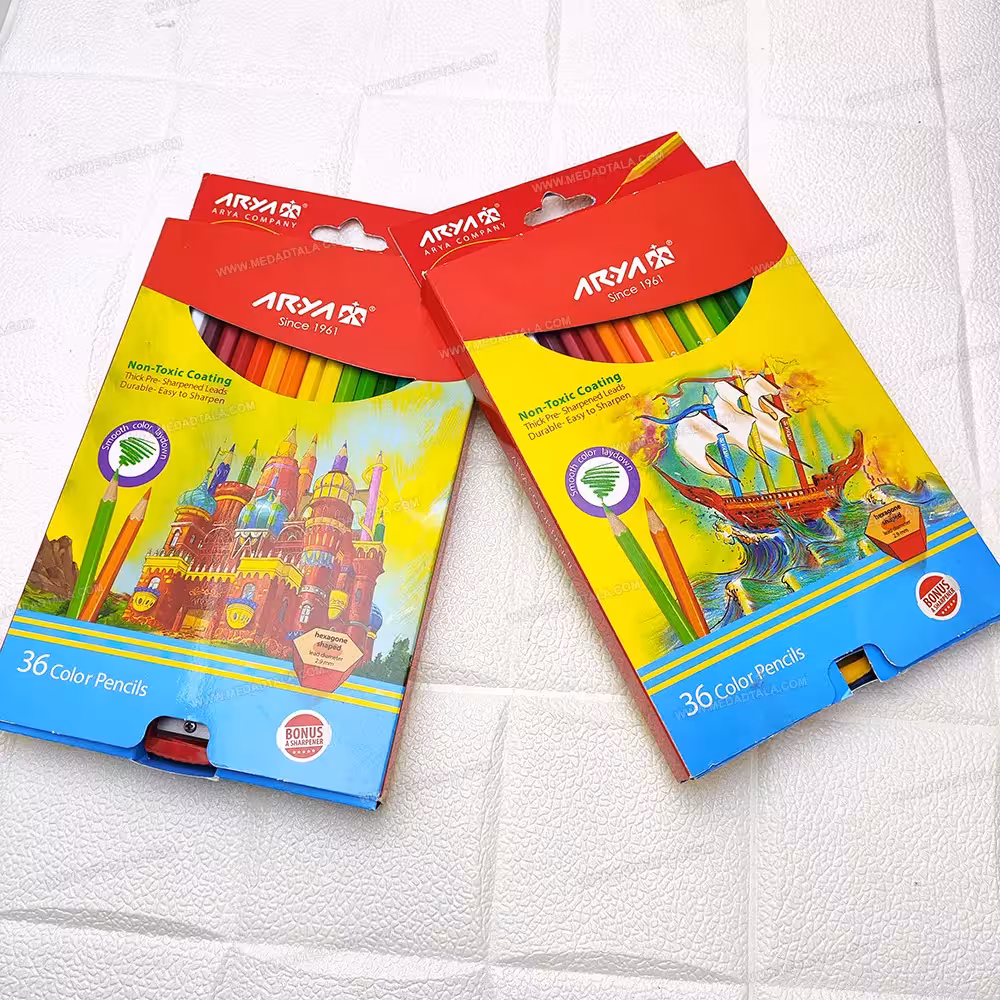 مداد رنگی 36 رنگ آریا کد 3018