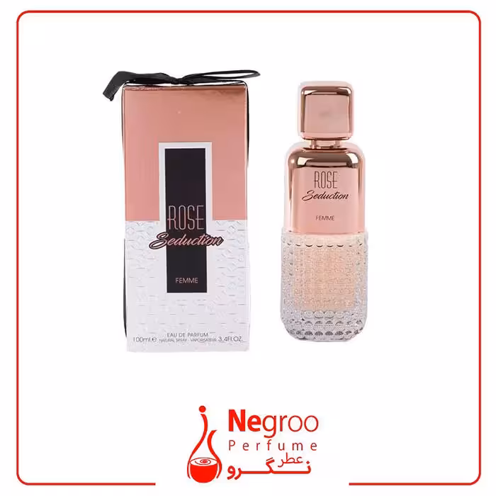 ادوپرفیوم فراگرنس ورد رز سداکشن Rose seduction قهوه ای