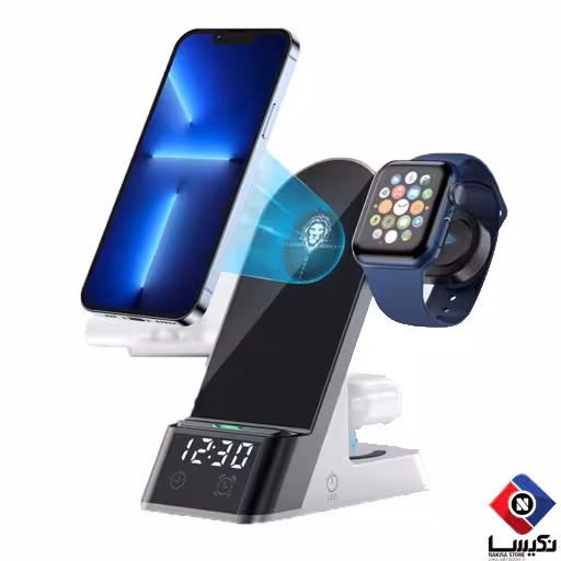 استند 6 کاره و وایرلس شارژ برند گرین