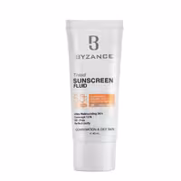کرم ضد آفتاب بژ طلایی بیزانس مدل 30 مناسب پوست چرب و مختلط حجم 40 میلی لیتر |  Byzance Sun Protection Fluid Foundation GOLD BIEGE SPF50  COMBINATION & OILY SKIN 40 ml