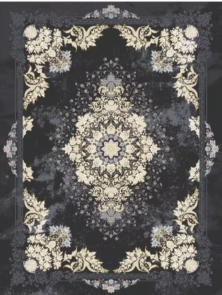 فرش ماشینی کاشان700شانه تراکم 2550صددرصد اکرولیک mg