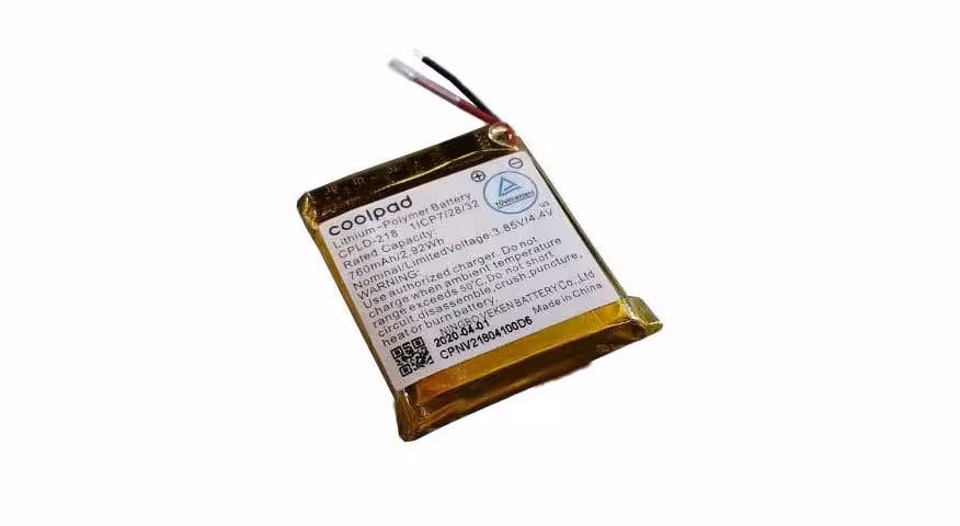 باتری 3.7لیتیوم پلیمرظرفیت 760mAh