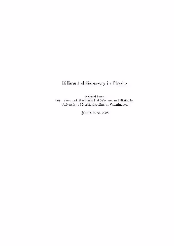 خرید و دانلود نسخه کامل کتاب Differential geometry and physics