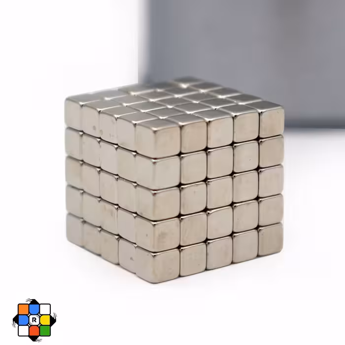 مگنت باکی بال مکعبی 125 تکه سیلور