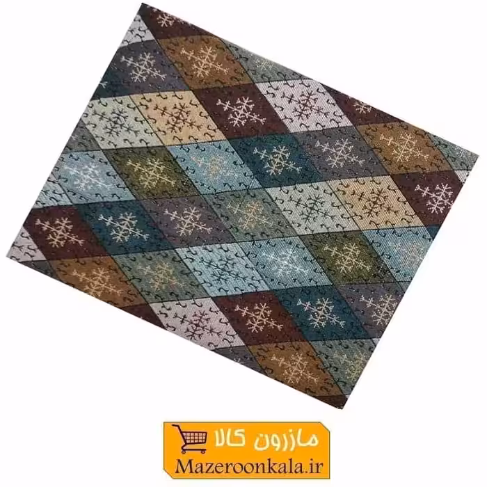 زیر سفره ای پارچه ای طرح سنتی مدل E سایز 6 نفره HZA-012