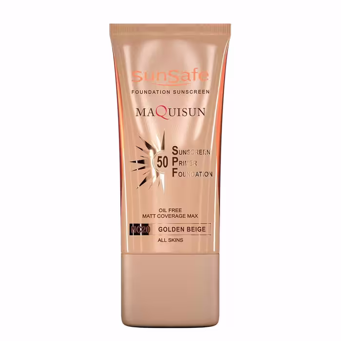 کرم پودری ضد آفتاب سان سیف SPF 50 (بژ طلایی NC 20)