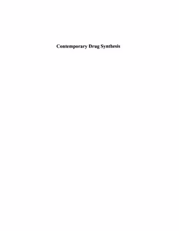 خرید و دانلود نسخه کامل کتاب Contemporary Drug Synthesis