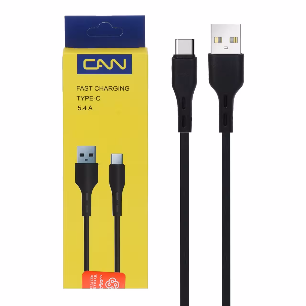 کابل شارژ فست CAN Type-C مدل 1116 – مشکی (گارانتی پارتیان پایا)