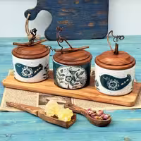 ست بانکه کوچک با سینی یکپارچه مهر طرح یک