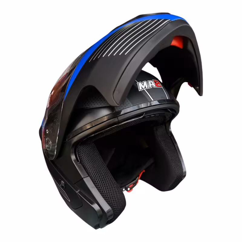کلاه کاسکت ام ای 2 مدل 906 BLACKMATT BLUE | کالا مکس