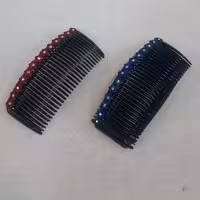 شانه زلفی گلدار   شانه سر زنانه گلدار 