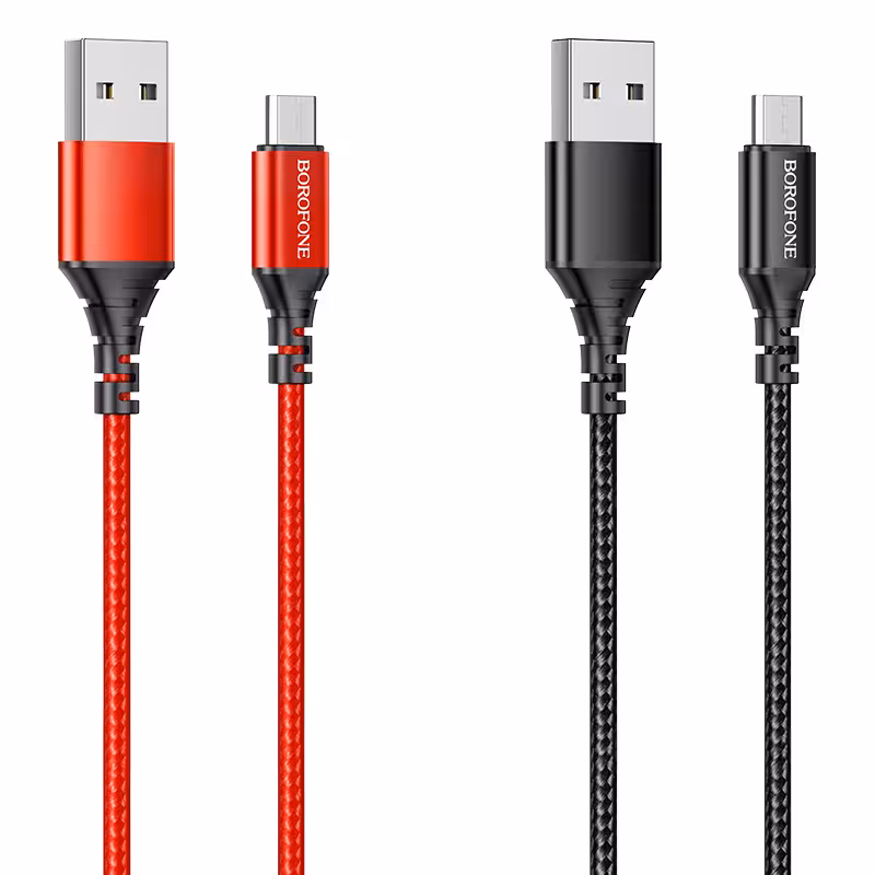 کابل شارژ USB-A به MICRO USB بروفون مدل BX54 طول 1 متر