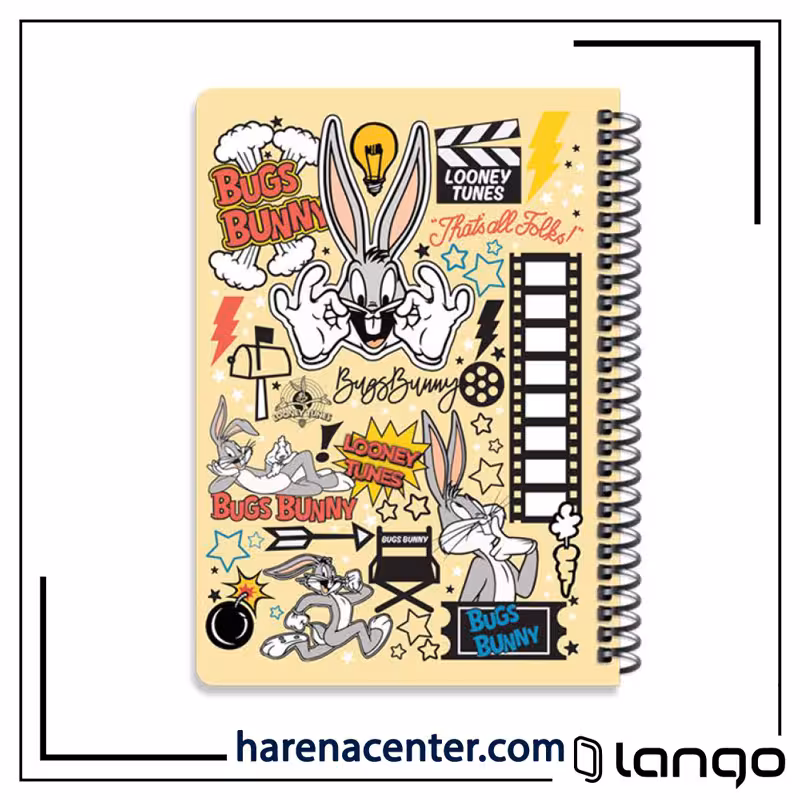 دفتر مدرسه طرح لونی تونز Bugs Bunny برند لانگو